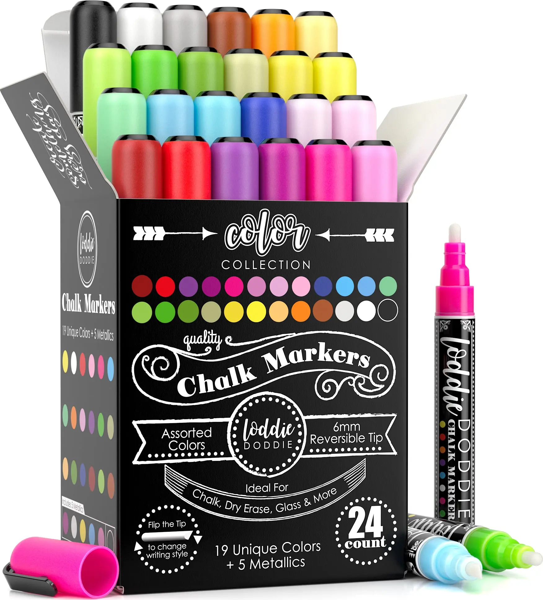24ct Chalk Markers- Artists Assortment 24ct Chalk Markers- Artists Assortment