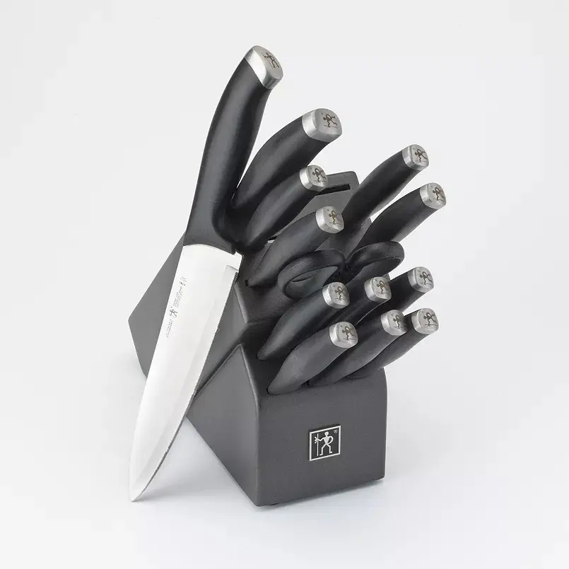 Henckels Silvercap 14-Piece Knife Block Set – Durable, Low-Maintenance, and Always Sharp