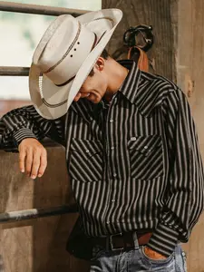 Men's Ely Cattleman Pro Long Sleeve Stripe Vented Western Shirt