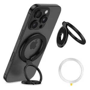 Magnetic Phone Holder 2-in-1 Ring Holder, 360° Rotation, Suitable for All Phones, Secure Grip, Easy Installation, Metal Alloy Phone Holder, Double-Sided Magnetic Attachment phone stand magnetic phone grip magsafe phone stand phone grip