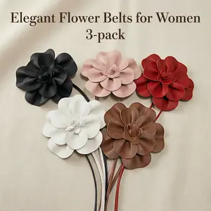 3PCS Elegant Flower Belts Elevate Any Outfit in Seconds | Perfect for Dresses, Coats & Jeans outdoorfun