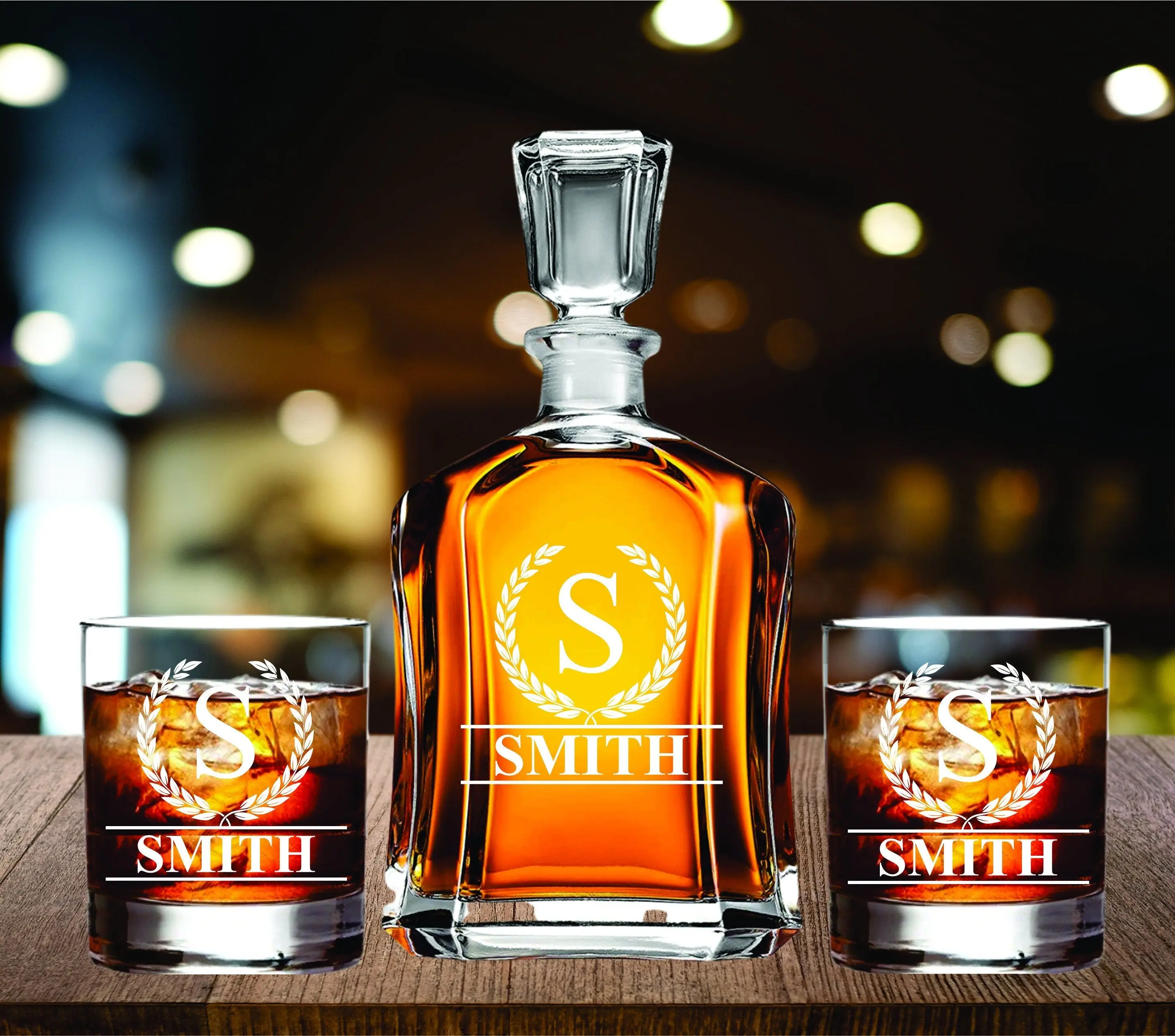 Whiskey Decanter Gift Personalized, Custom Whiskey Decanter, Engraved Decanter Whiskey Decanter, Scotch Decanter Gift, Housewarming Gift