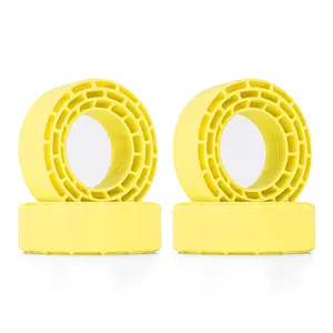 INJORA Silicone Rubber Inserts for 68-72mm*24-27mm 1.3" Tires, 4pcs (1370)(Yellow)
