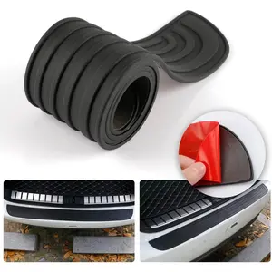 Car Rear Bumper Protector, 41inch x3.5inch Car/SUV Universal Rubber Anti-Scratch Trunk Exterior Accessories