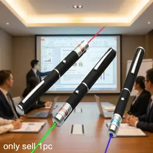 Red Green Blue Violet Laser Pointer 500m Remote Control Pen, Portable Anti-Slip Design for Presentation Teaching Training Demo Tool, Infrared Cat Dog Pet Toy Teaser