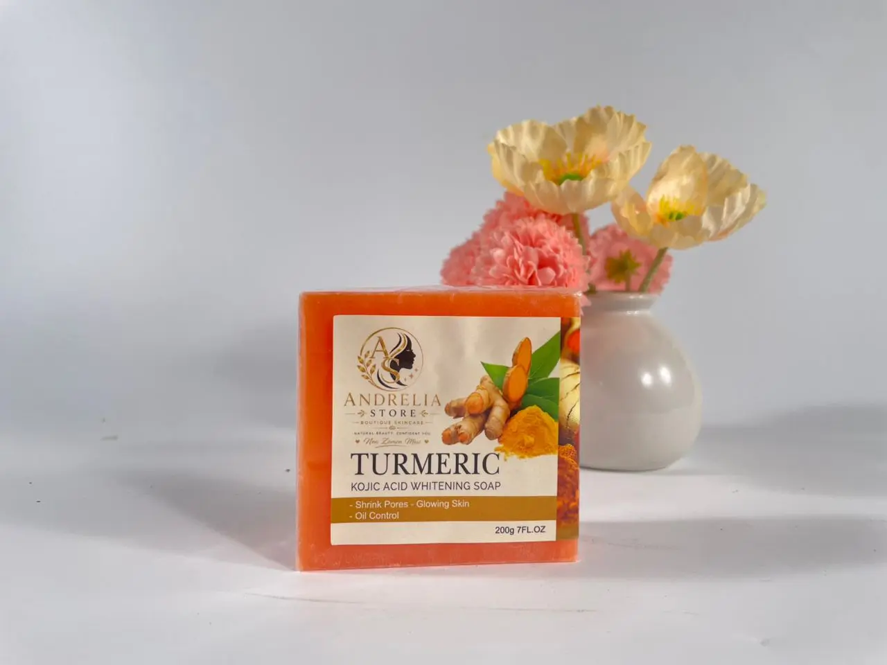 Andrelia Turmeric & Kojic Acid Cleansing Bar Soap – 200g