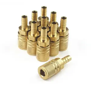 Primefit XIC1438BB6-B10B Extreme Performance Series 6-Ball Brass Coupler 0.25 in. x 0.37 in. Standard Hose Barb
