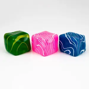 Sugah-Mals Marble Squares Sugar Cube Stress Ball Squishies® Fidget Toy (1pc) Color Ships Assorted