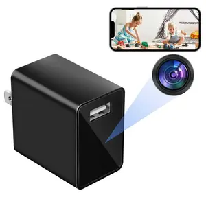 Smart USB Charger with 1080P WiFi Camera，wifismart camera- full hd security camera-for Home Security Fast Charging  Recording  Chargeable Device Monitoring