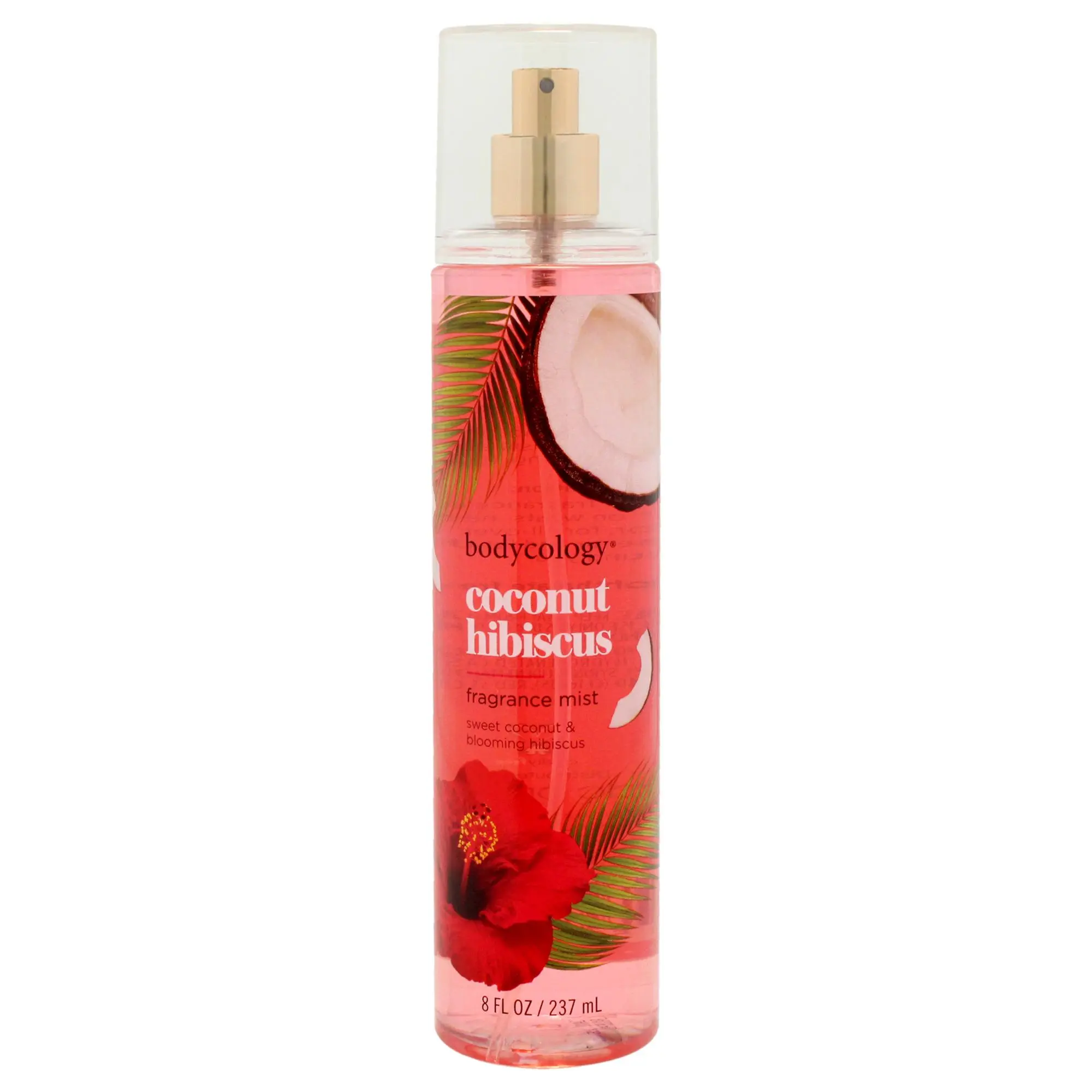 Bodycology Coconut Hibiscus Women's Fragrance Mist - 8 fl oz, Sweet Coconut Scent for Freshness