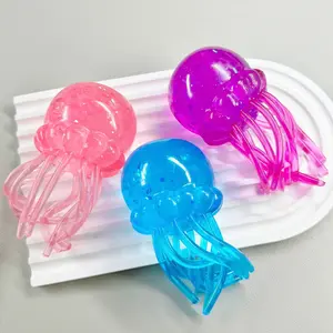 2026.Stress Relief Jellyfish Squishy Toy, Whimsical Maltose Jellyfish with Swinging Tentacles, Floats Easily as Floating Ice Cube Toy, Soft Silicone Item for Party Bags & Festive Event Gifts, Squishy Sensory Fidgets