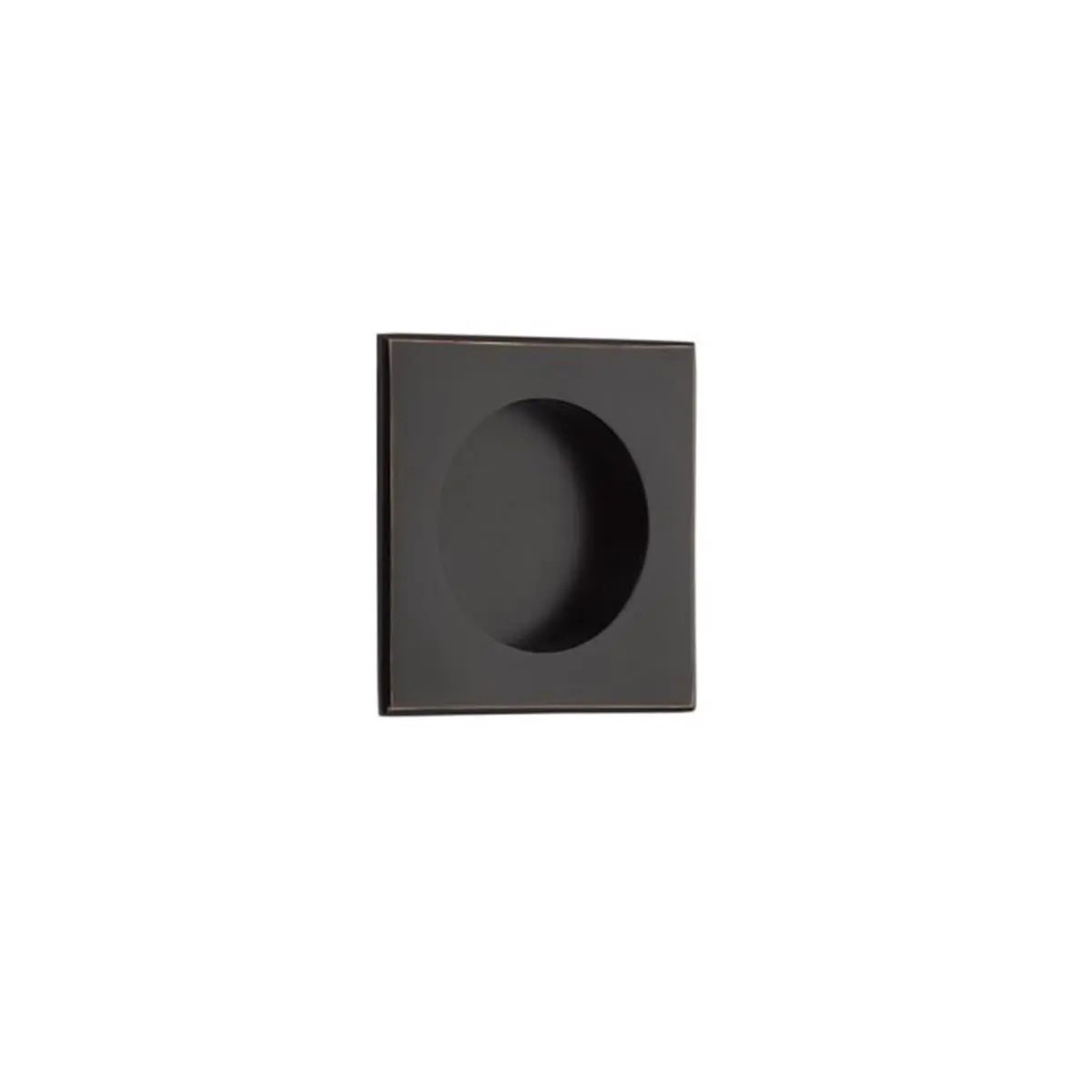 212 MAIN Solid Brass Square Flush Door Handle (2-1/2" x 2-1/2"), Oil Rubbed Bronze Flush Pull for Sliding Doors, Hardware Accessory, Door Handles