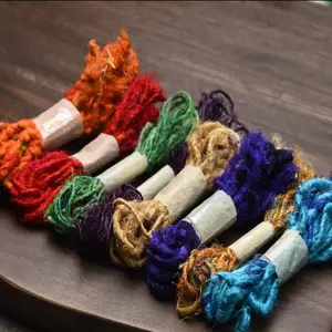 Nepalese Hand-Dyed Rope Import Tie-Dye Ribbon, Creative Packaging Tape, Floral Bouquet Lacing, DIY Craft Material