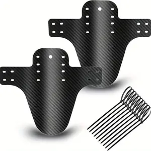 Mountain Bike Mudguard, Front and Rear Mudguard Wings, Suitable for Road Bikes, Black, Cycling Accessories, Sleek Design, Durable Construction, Car Door Hinge Replacement, Car Door Hinge Kit, Bicycle Mudguard, Mud Guard, Mtb Fender, Bicycle Accessory