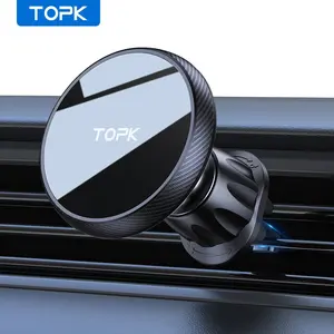TOPK Magnetic Car Phone Holder, Powerful Magnetism Car Phone Mount, Universal Car Interior Accessories, Universal Smartphone Holder, Cell Phone Car Mount