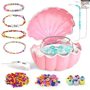 Electric Bracelet Maker Machine, Shell Style Necklace Bead Spinner, USB Charged, Adjustable Speed, DIY Jewelry Crafting Tool, Adjustable Beaded Design