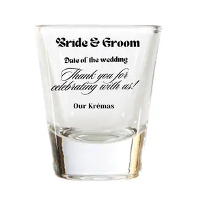 Wedding Shot Glasses – Personalized Keepsake & Guest Favor Collection