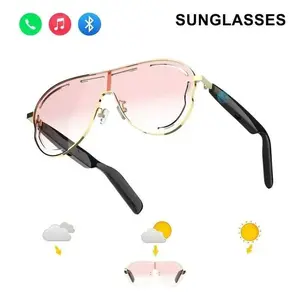 Smart Bluetooth-compatible 5.3 Translation Sunglasses, Hands-Free Phone Calls, Magnetic Wireless Wearable, Fashion, UV Protection Polarized Lenses