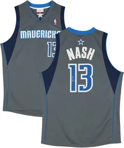 Steve Nash Dallas Mavericks Autographed Mitchell & Ness Grey 2003-04 Authentic Jersey - Fanatics Authentic Certified