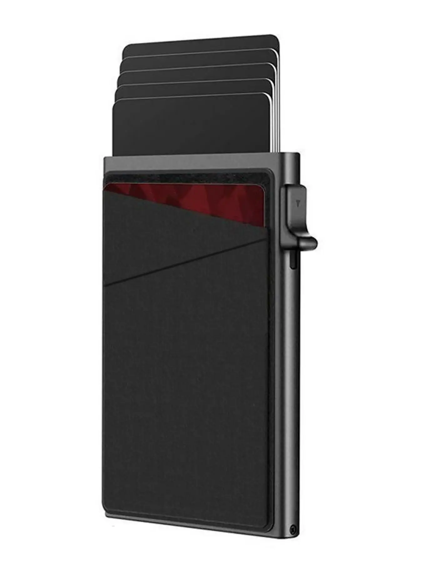 Men's Summer Simple Plain Ultra-thin RFID Protection Wallet, Casual Lightweight Aluminum Alloy Card Holder, Casual Business Card Holder Bag for Daily