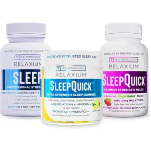 Family Sleep Bundle Sleep Support Capsules Fast Dissolve Melts and Sleep Gummies 60 Capsules Plus Melts and Gummies