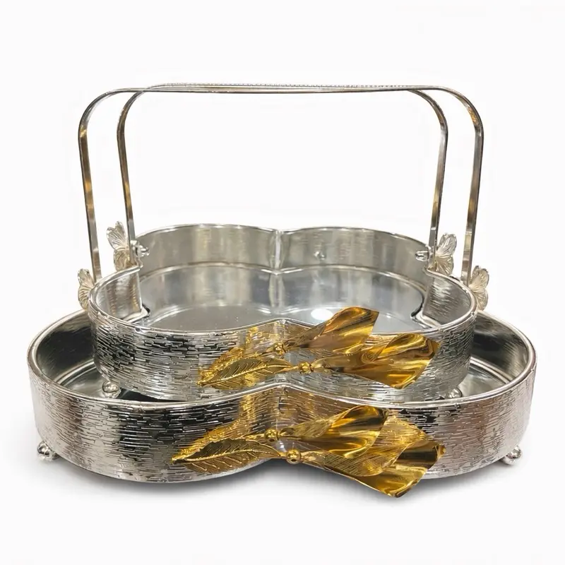 Gilded Elegance Serving Trays