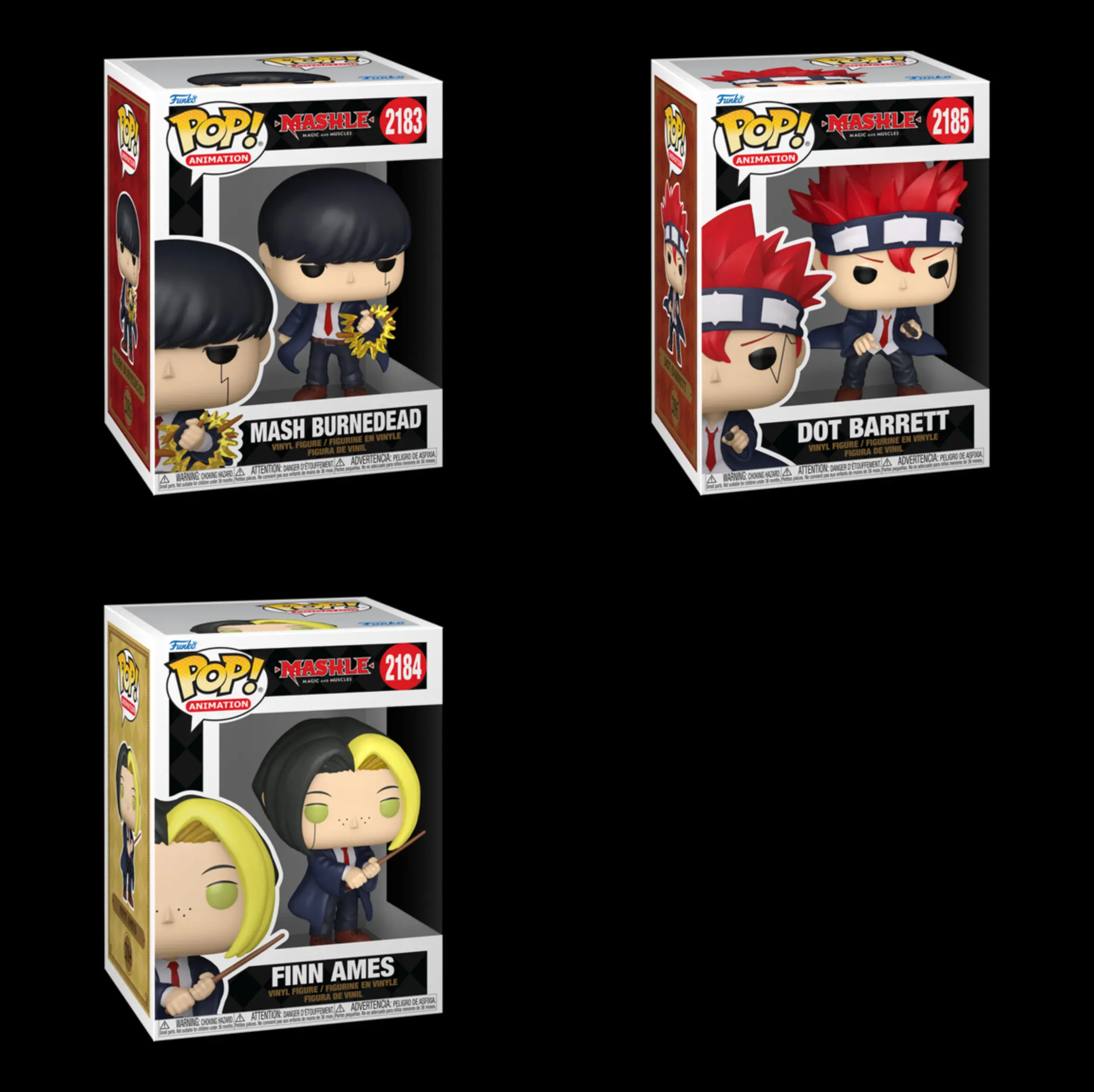 Mashle: Magic and Muscles Funko Pop! Figure – Mash, Finn, or Dot