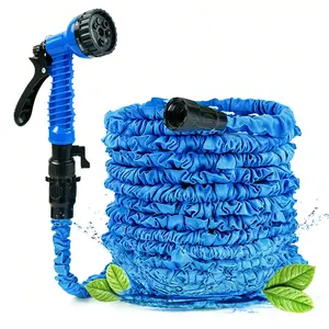 25FT Expandable Garden Hose, Water Pipe Flexible Hose with 7 Function Spray,HoseWith Sprayer For Yard Watering, Outdoor Use And CarWashing, High Pressure Water Gun, Summervibes