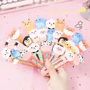 50pcs Cartoon Animal Bookmarks Set with Mini Ruler & Clips - Creative Student School Supplies, Classroom Gifts/Party Favors