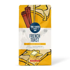 Two Rivers Coffee French Toast Flavored Ground Coffee - 10 oz