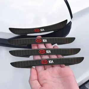 4PCS Kia Car Door Edge Guard Protector Anti-scratch Sticker Carbon Fiber Texture For Kia Sportage Rio Sorento Cerato Auto Exterior Accessories