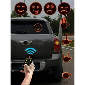 Safe Flip Light for Tailgaters Remote Controlled Super Bright 8 Gesture Car Backlight Board Multiple Modes 2025 Edition with Remote Control interior  glow