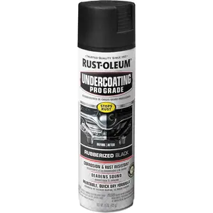 Rust-Oleum 248656 Professional Grade Rubberized Undercoating Spray, 15 oz, Black