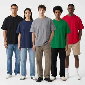 Heavyweight Tshirt 180G 100% Cotton Solid Color Unisex Loose Fit Fade Proof Versatile Everyday Wear Men's Basic Tee Vintage Plant Dyed Menswear Black Friday deals Christmas Gift