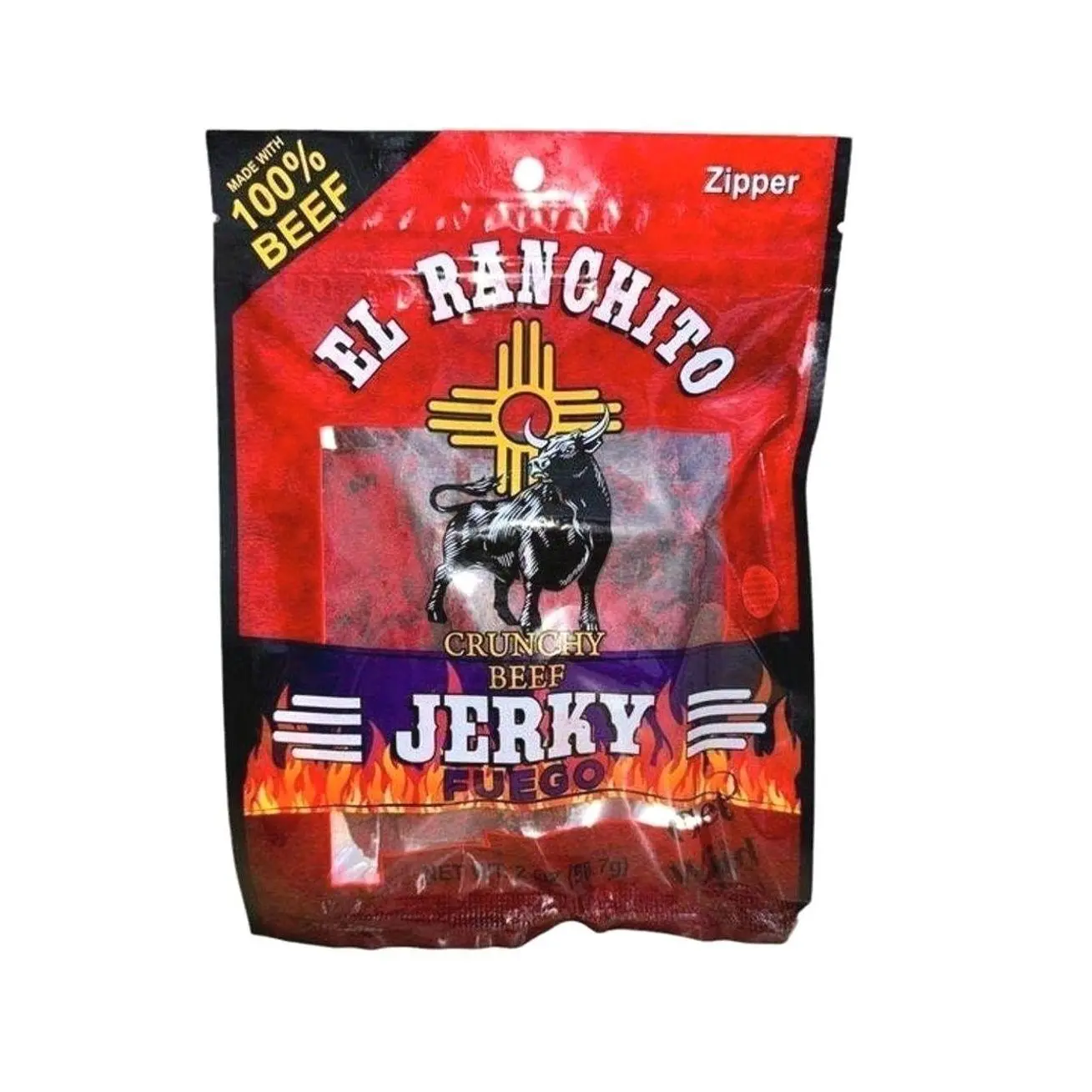 Fuego El Ranchito Crunchy Beef Jerky Net Wt. 2 oz