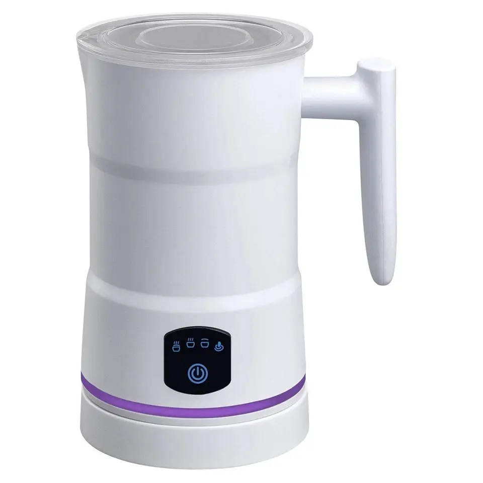 Electric Milk Frother 4-in-1 – Automatic Milk Steamer, Hot & Cold Foam Maker for Latte, Cappuccino, Macchiato & Hot Chocolate