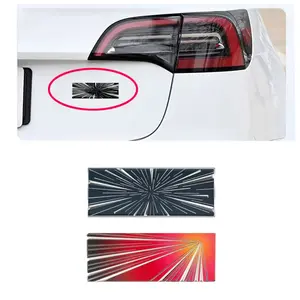 For Tesla PLAID Logo 2025 Model Y Juniper Launch Commemorative Badge For Model 3 S X Tail Emblem Sticker Car Stickers Auto Accessories