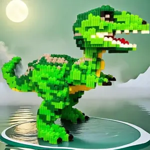 Tyrannosaurus Rex Design Building Blocks Toy, 6145pcs/set Creative DIY Blocks Building Toy, Educational Building Blocks for Teens & Adults, Building Block Sets