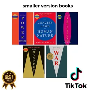 Robert Greene The Concise 5 Books Set (The Concise 48 Laws Of Power, The Concise Laws of Human Nature, The Concise Mastery, The Concise Art of Seduction & The Concise 33 Strategies Of War)