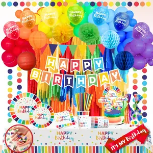 Rainbow Birthday Party Kit – All-in-One for 25 Guests