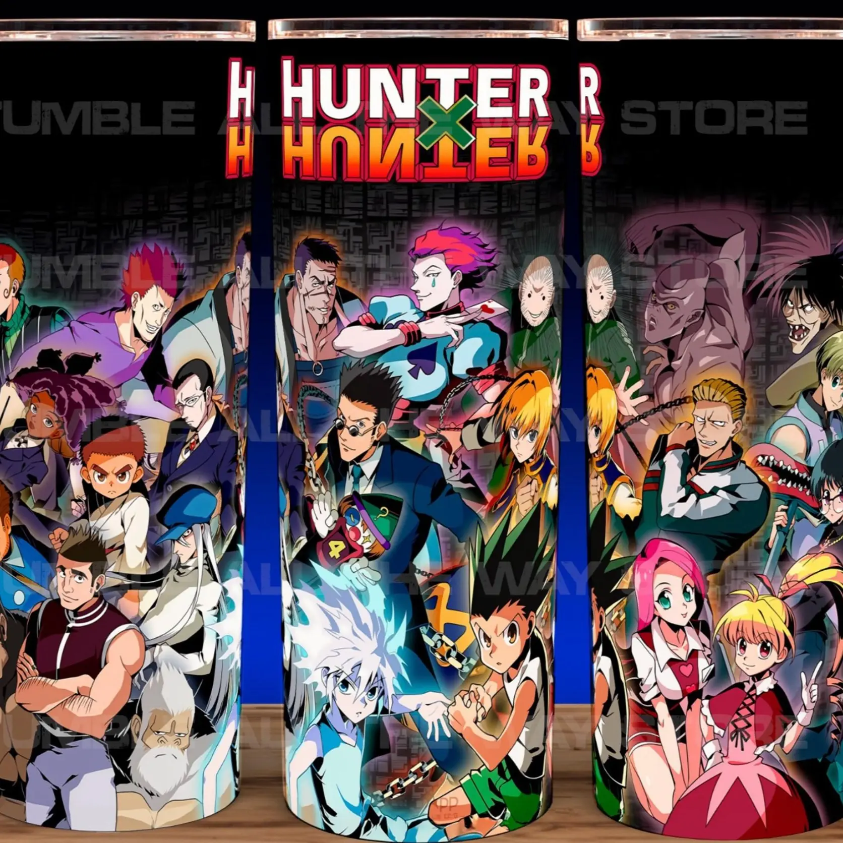 Hunter X Hunter Anime Manga 20 oz Stainless Steel Tumbler with Lid & Straw - Elegant Drinkware for Anime Fans - Perfect for Hot or Cold Beverages