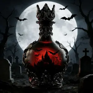 New Pot-Style Crown Whisky Bottle, Potion Style Whiskey Glass, Halloween Storm Mystery Elixir, 350ML, Kitchenware