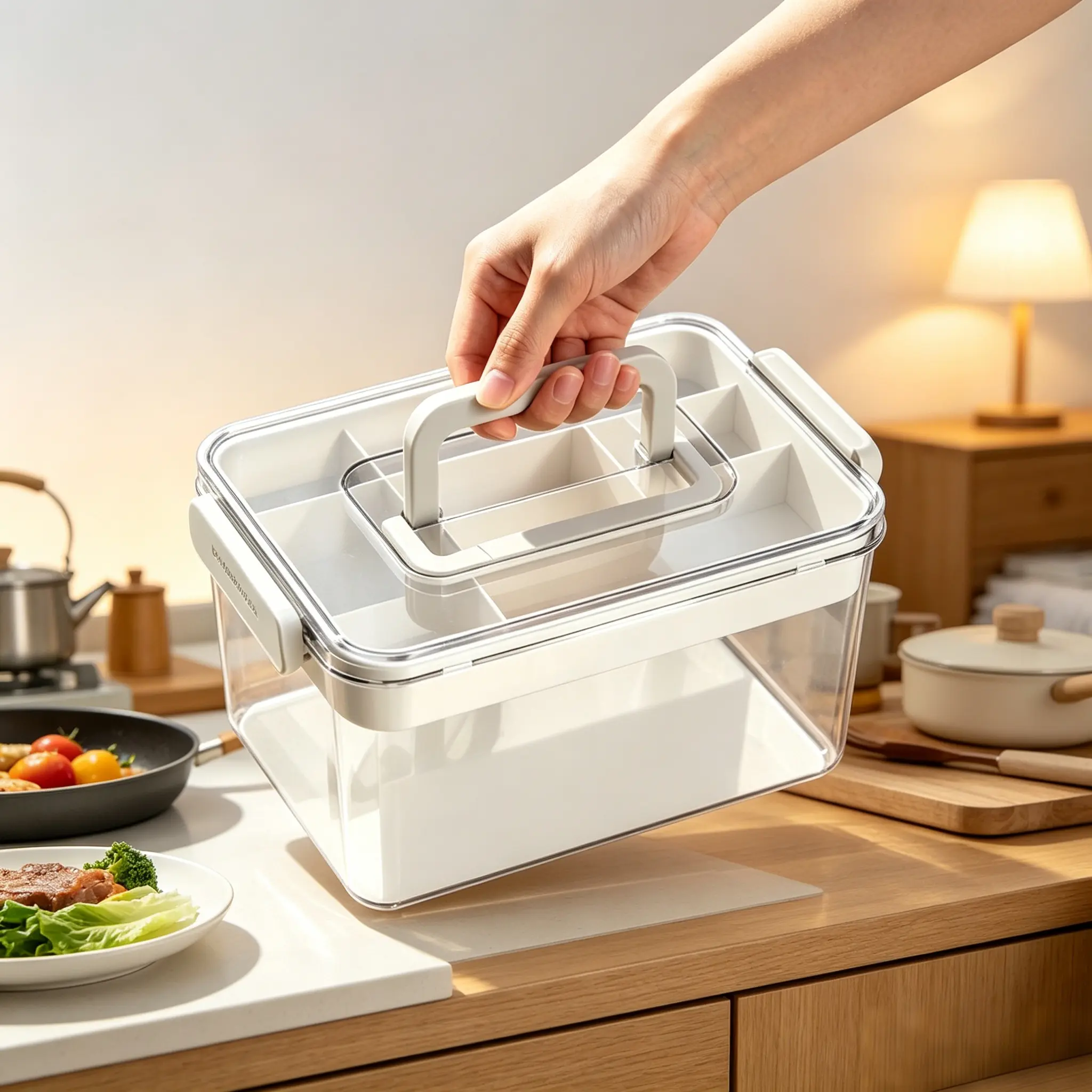 Multi-Layer Medicine Organizer with Smooth Sliding Rails, Portable Household First Aid Kit, Integrated Partition Drug Storage Box, Large Capacity Classified Medication Cabinet, Wear-Resistant Storage Solution for Home Organization.storage box
