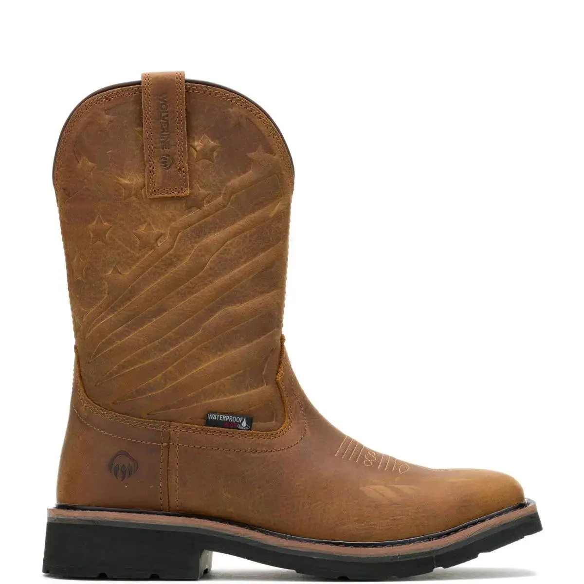 Wolverine Men's Rancher Flag LX Wellington Work Boot