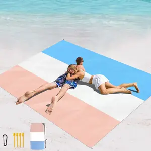 Oversized Lightweight Sandproof Beach Blanket, 200x140cm/210x200cm, Ideal for Beach Travel, Camping & Hiking, Durable Outdoor Gear, Outdoor Picnic Blanket