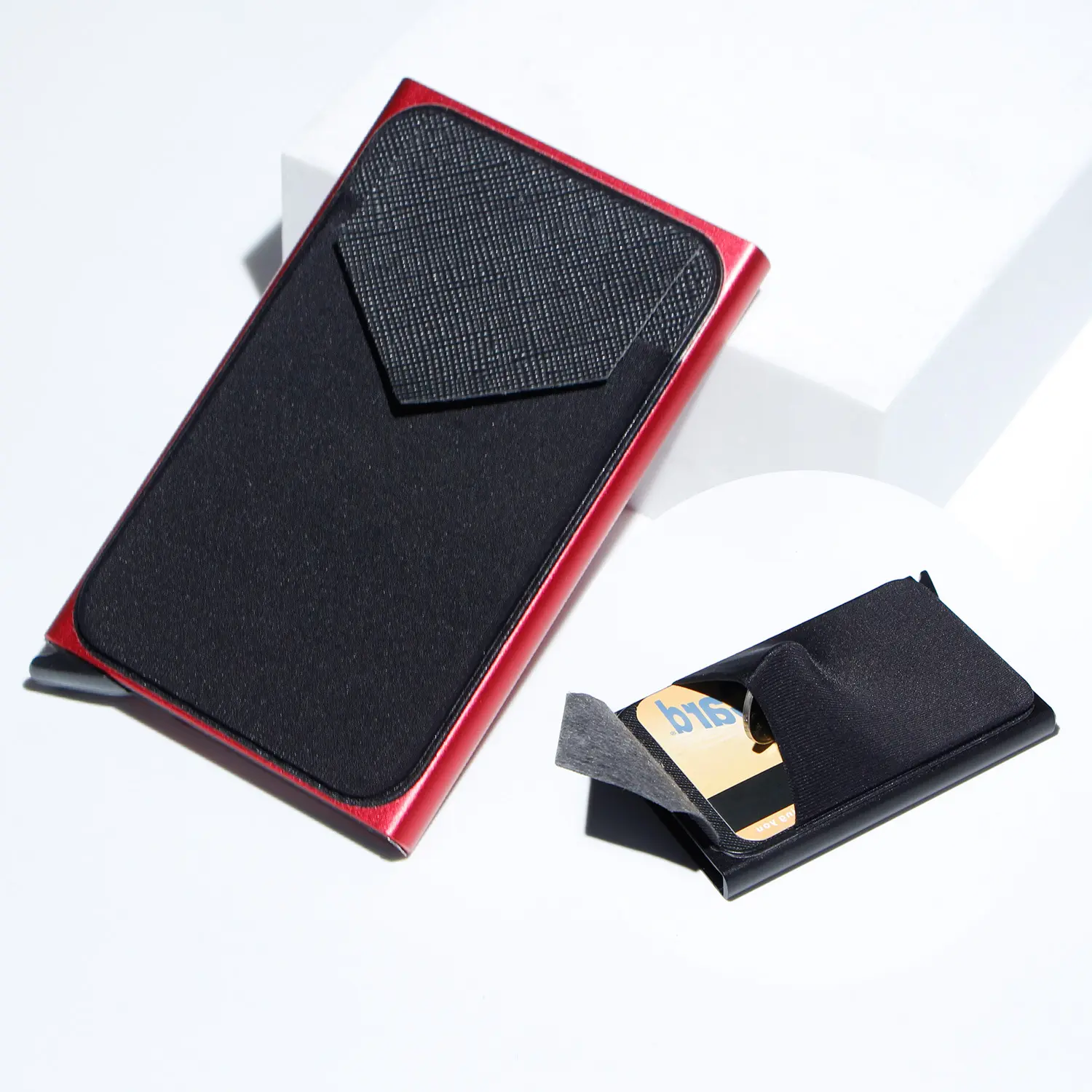 RFID Blocking Aluminum Wallet Slim Credit Card Holder Metal Card Case Anti-Theft Business Card Wallet
