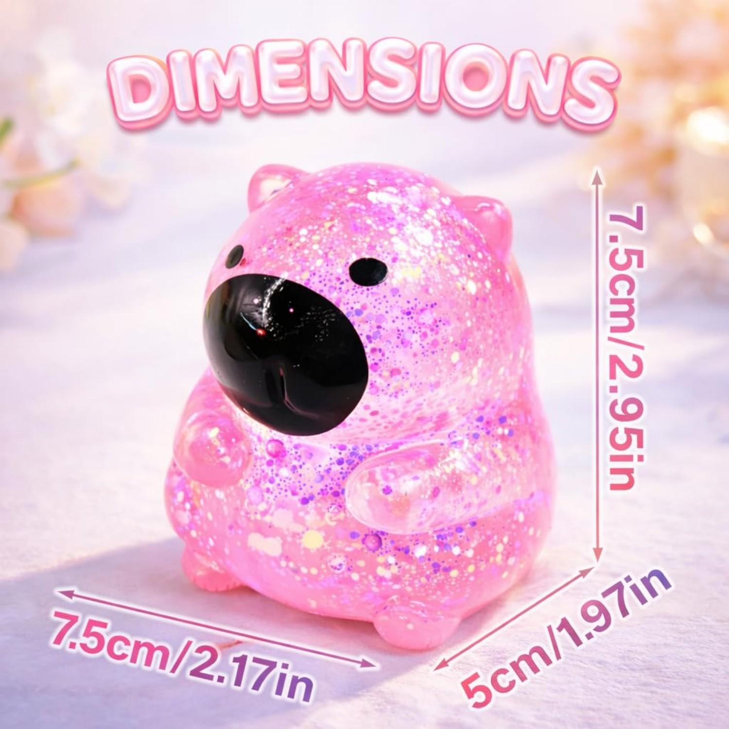 Capybara Squishy Glitter Slow Rise Soft Stretchy Squeeze Stress Ball Fidget Toy Anxiety Relief Decompression Desk Decor for Teens Adults Kids Easter Basket Stuffers Party Favors Classroom Prizes Capybara Squishy Glitter Slow Rise Soft Stretchy Squeeze Stress Ball Fidget Toy Anxiety Relief Decompression Desk Decor for Teens Adults Kids Easter Basket Stuffers Party Favors Classroom Prizes