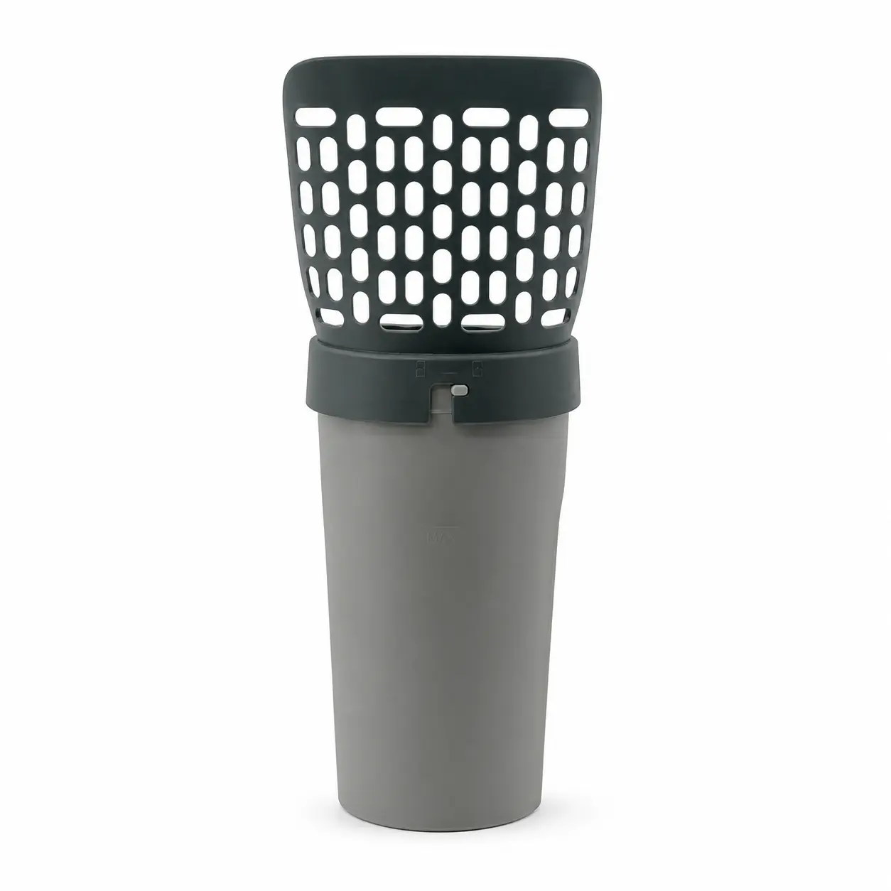 Plastic Shovel Cat Litter Scooper with Fast Sifting, Odor-Free Bin, Portable Handheld Kitty Poop Scoop, No-Mess Sealed Waste Storage for Indoor Cats