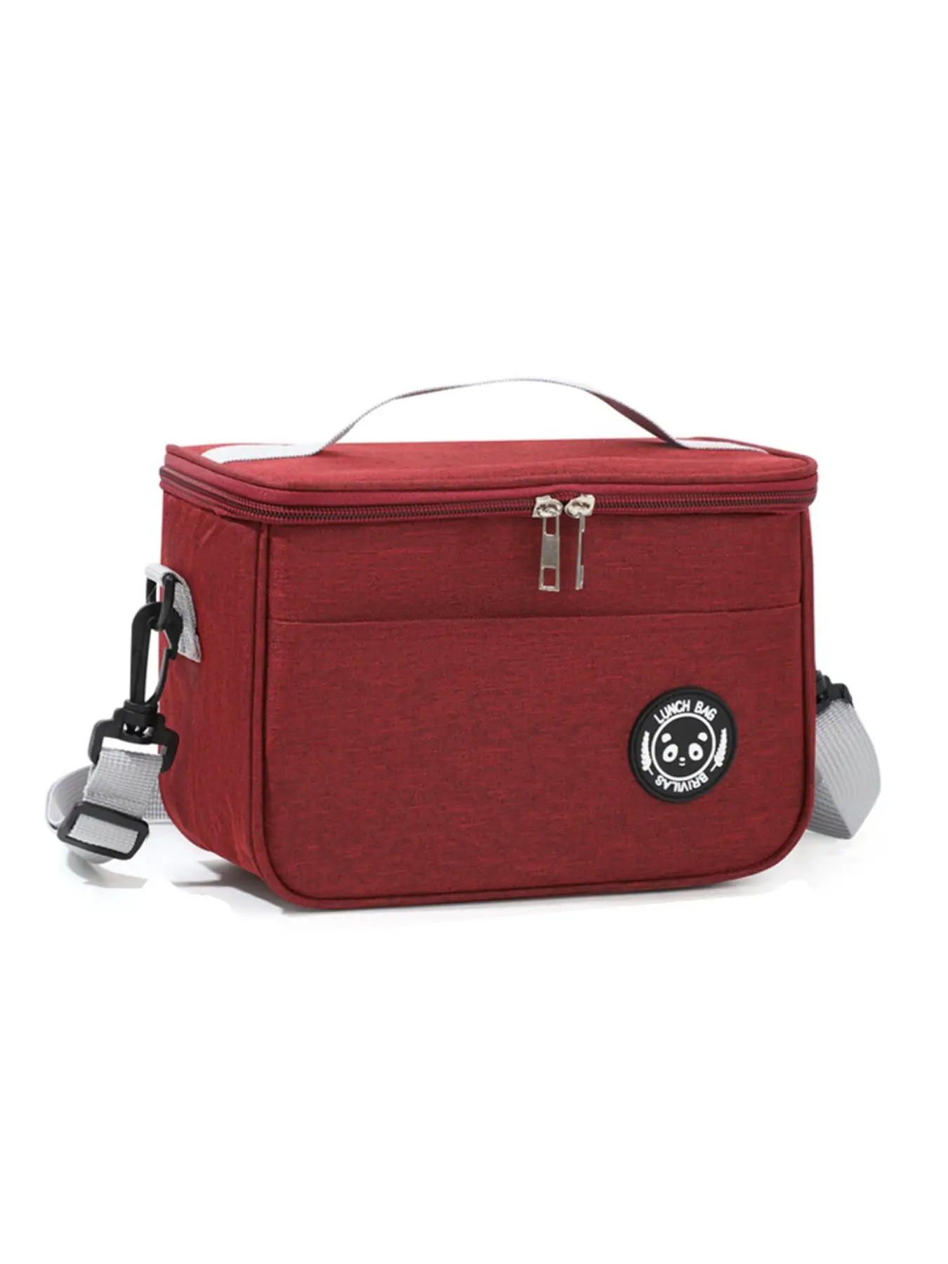 Large Capacity Crossbody Lunch Bag, Reusable Insulated Picnic Backpack, Outdoor Meal Container, Handheld Bento Box, Durable Design, Zipper Lunch Bag