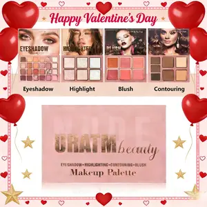 URATM Beauty 4-Layer Multi - Functional Beauty Book Kit- Style Makeup Palette Ingeniously Combines Eyeshadows, Blushes,Highlight, Contour Powders In One,Best Choice for A Gift for Women